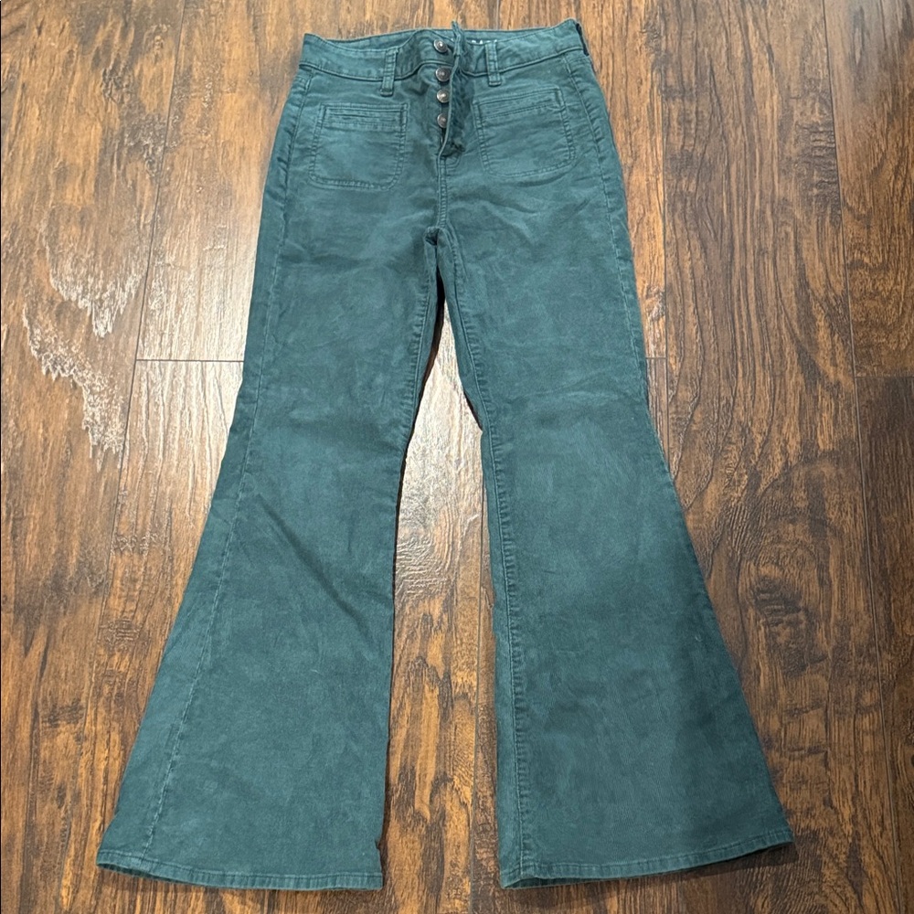 American Eagle Outfitters Teal Flare Jeans
